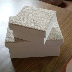 Hemp &Natural lokta paper 2 Fitted box