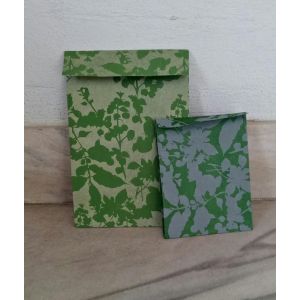 'A 'color printed on green Paper Envelope