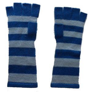 Pure  Cashmere  Mid  Length open   Finger  gloves  Hand  Knit  in Nepal 