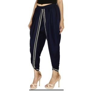 Navy Blue Dhoti Trouser