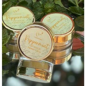 Avani 100% Natural Extra Hydrating Peppermint Lip Balm For Soft And Nourished Lips Infused with Essential Oil , Jojoba Oil , Almond Oil 8 Grams