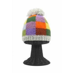 100% Woolen Outside and Polyester Inside Stretchable Soft & Warm Multi-Colored Beanie Hat