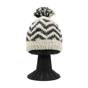 100% Woolen Outside and Polyester Inside Soft & Warm Stretchable Multi-Colored Patterned Beanie Hat