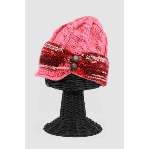 100% Woolen Outside and Polyester Inside Stretchable Soft & Warm Women's Beanie Hat