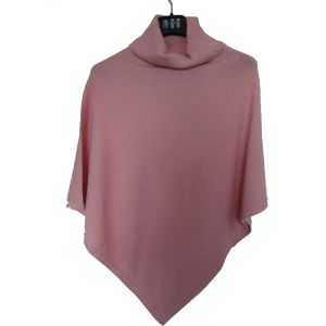 Pure cashmere  Rollneck  poncho Hand Made in Nepal 