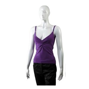 Pure Cashmere Gathered  tank top Hand Made In Nepal