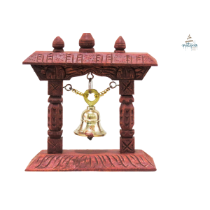 Wooden Frame Brass Bell