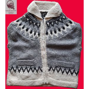 sleeveless woolen sweater