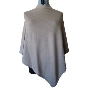 Pure Cashmere Round Neck Poncho Hand knit in Nepal