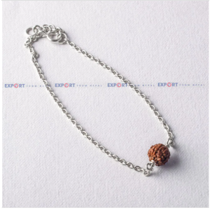 5 Mukhi Rudraksh Single Bead Bracelet