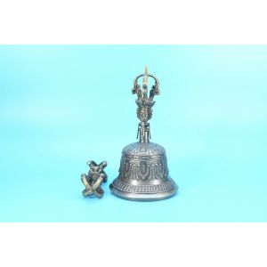 Tibetan Handmade Bronze Dorje Vajra Bell for Meditation 