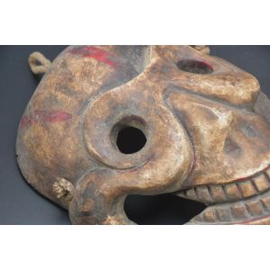 Old Himalayan Tribal Dance Wooden Carved