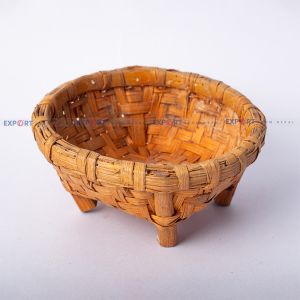 Handmade Bamboo Cane Traditional Pot