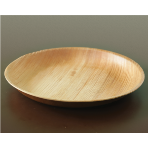  Shallow Round Plate | 28 cm Diameter, 3 cm Depth | Areca Nut Palm Leaves | Light weighted | Durable | Bio-degradable | Disposable Plate | Fungus Proof | Portable