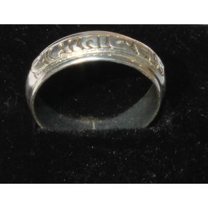 White Metal Spinning Ring 