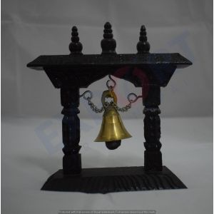  Hand carved wooden frame Bell