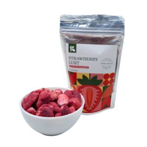 Khetipati Organics/Strawberry Lust/ Dehydrated Strawberry/Dried Strawberry/ Healthy Snack/ 100%Natural /No Added Sugar/ No Preservatives
