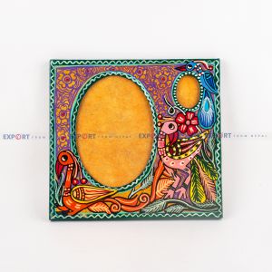 Birds Painted Photo Frame