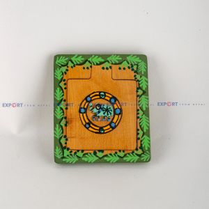 mithila art Wooden Mirror