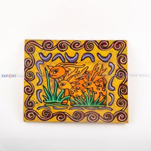 Mithila art Tray and Frame 