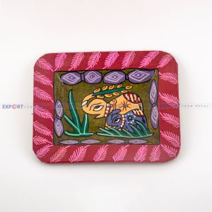 Mithila art Tray and Frame 