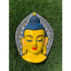 Yellow Buddha Paper Mask