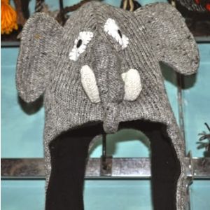 Elephant Design Woolen Cap 