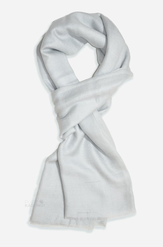 100% Pure Cashmere White Stole