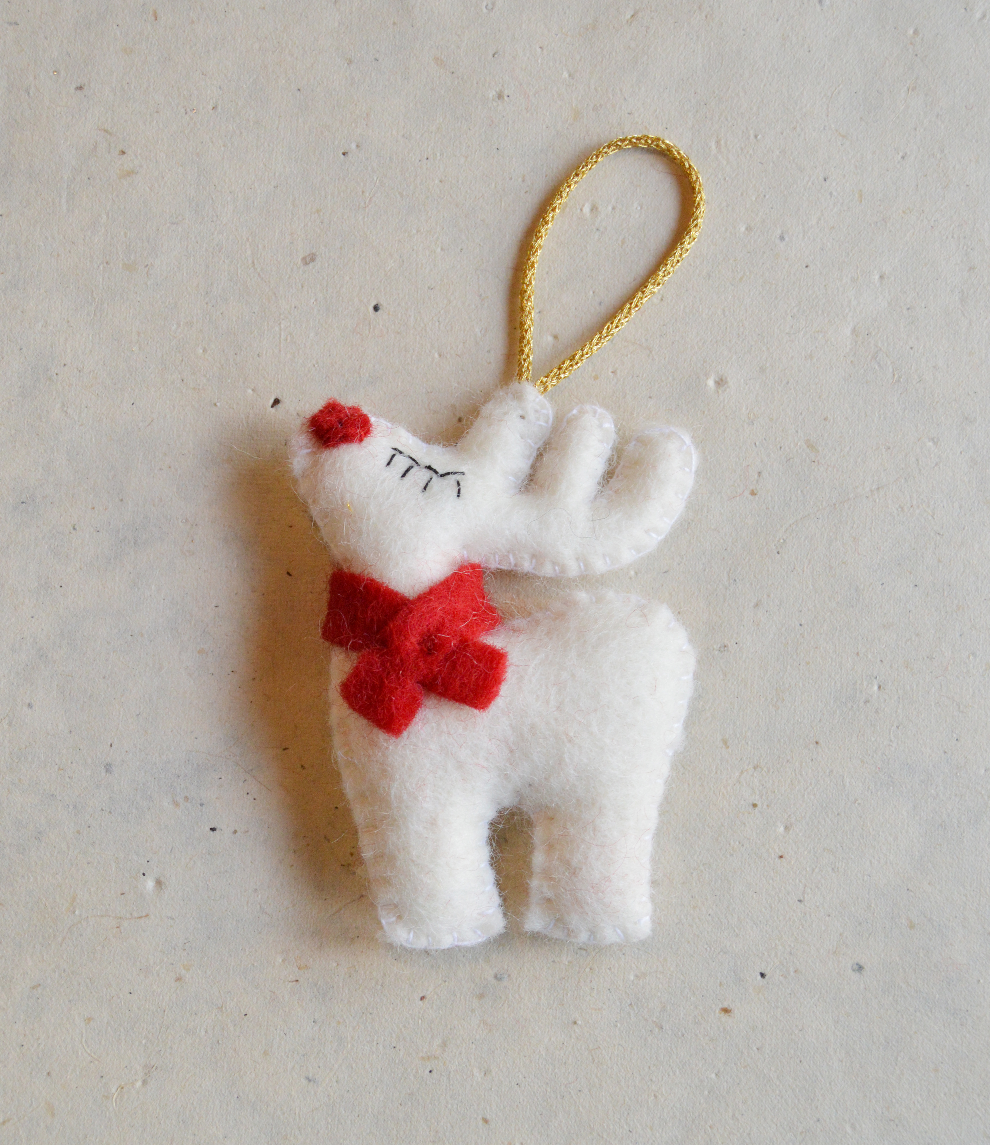 Felt Reindeer Ornaments for Decoration
