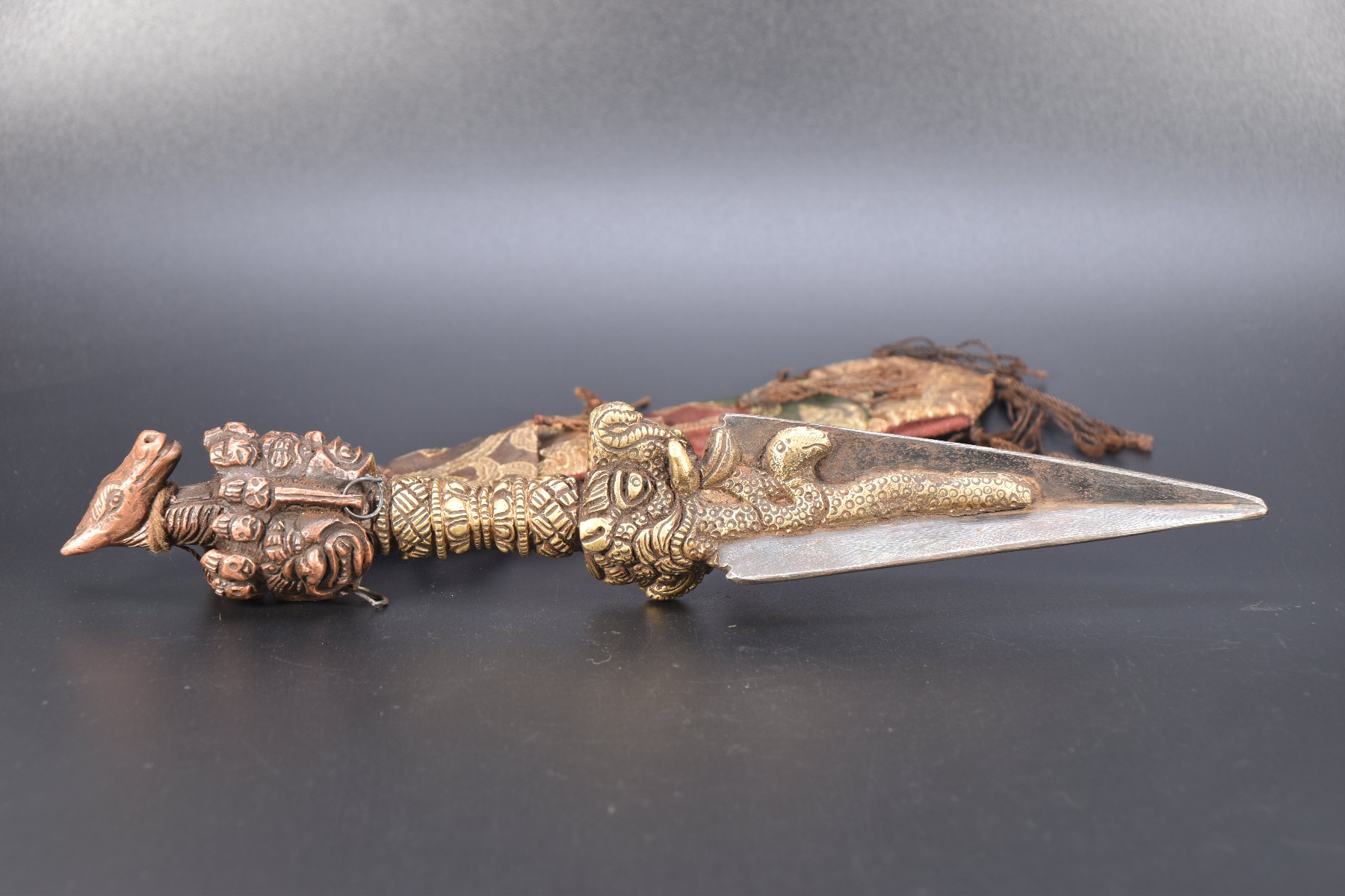 A Rare Protective and Handmade 3 Headed Horse Thunderbolt Buddhist