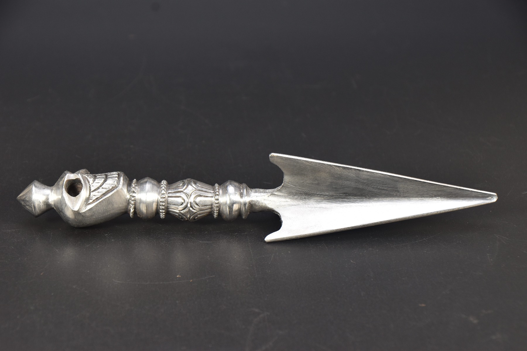 Tibetan Art Head Handle Buddhists Amulet Phurba Phurwa