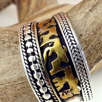 Buddhist Mantra Metal Rings