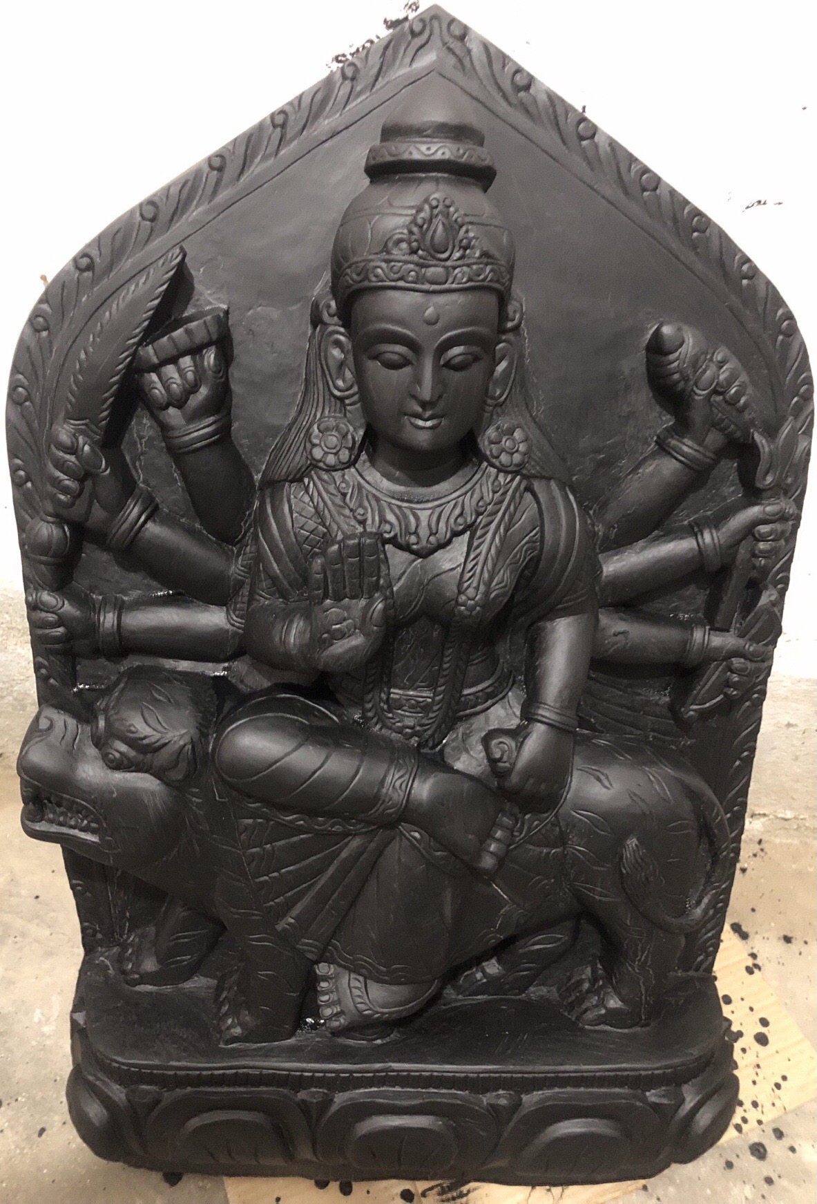 Stone Carved Goddess Durga 