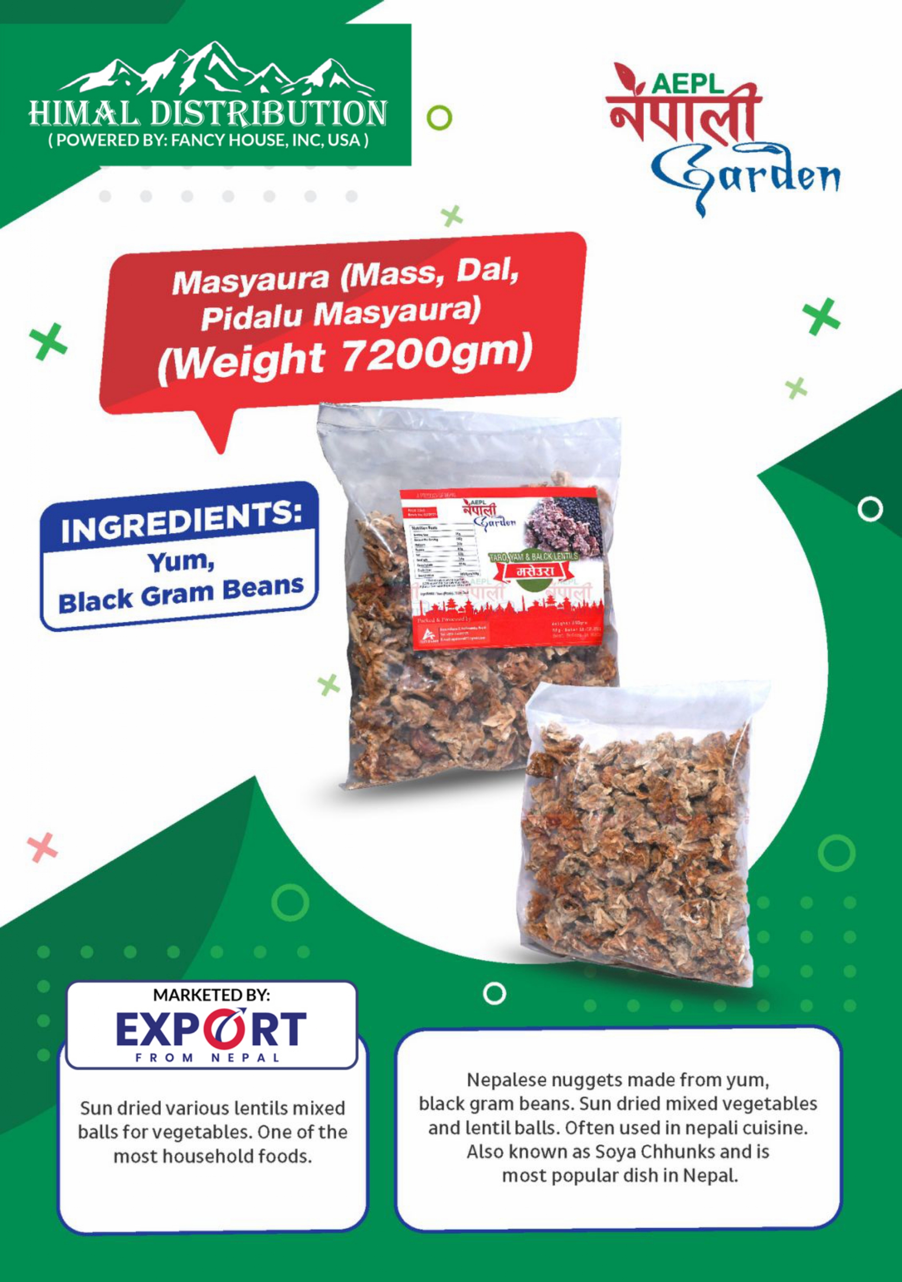 NG Masyaura ( Mass, Dal, Pidalu, Maseura)(38 Packets)
