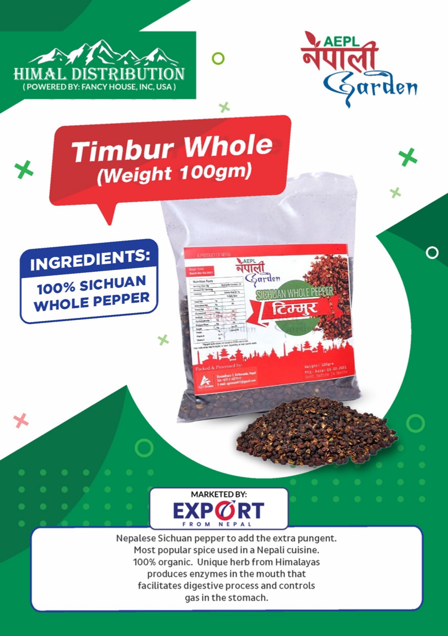 NG Timmur Whole Sichuan Pepper (24 Packets)
