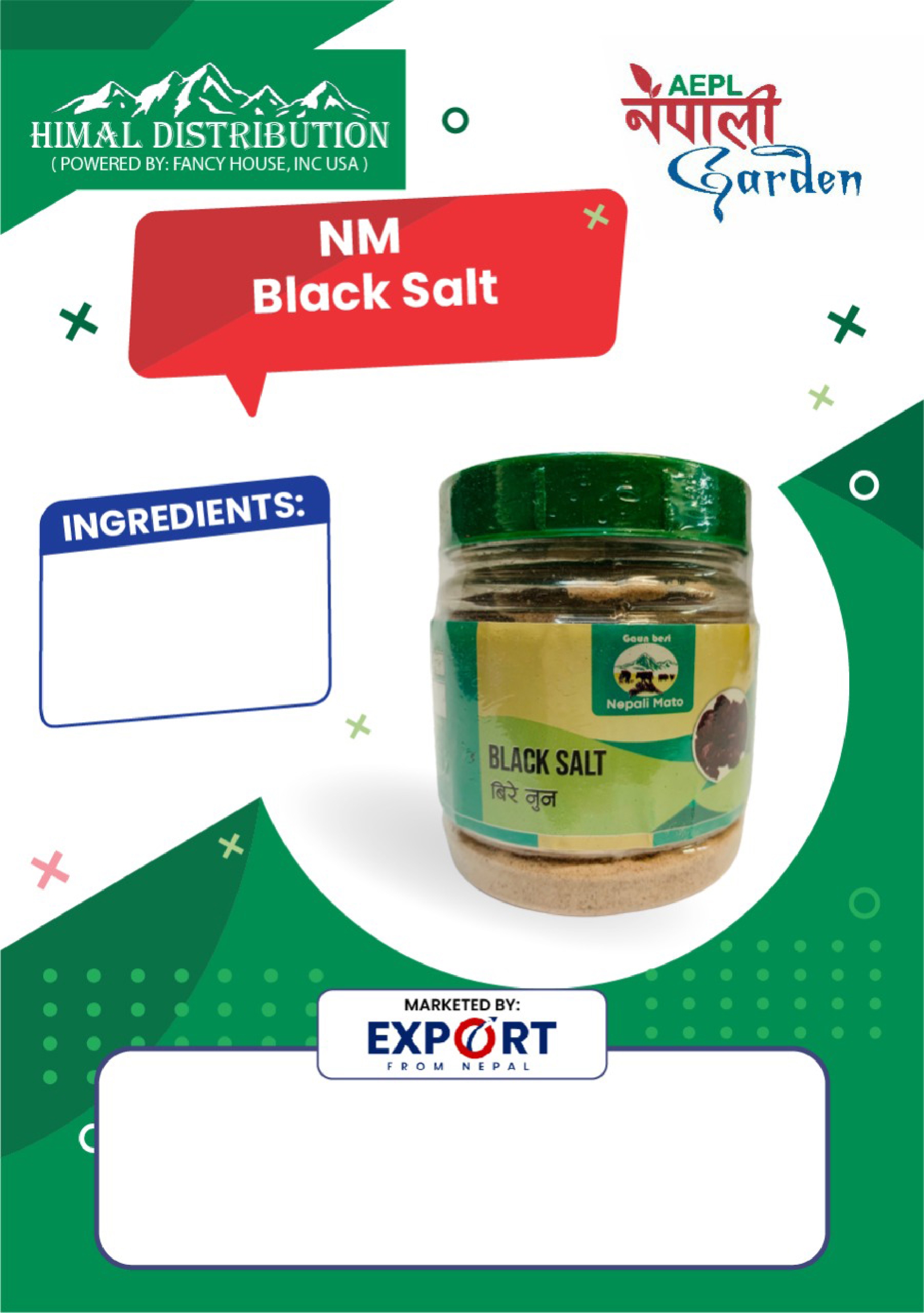 NM Black Salt - Bire Nun (72 jars)