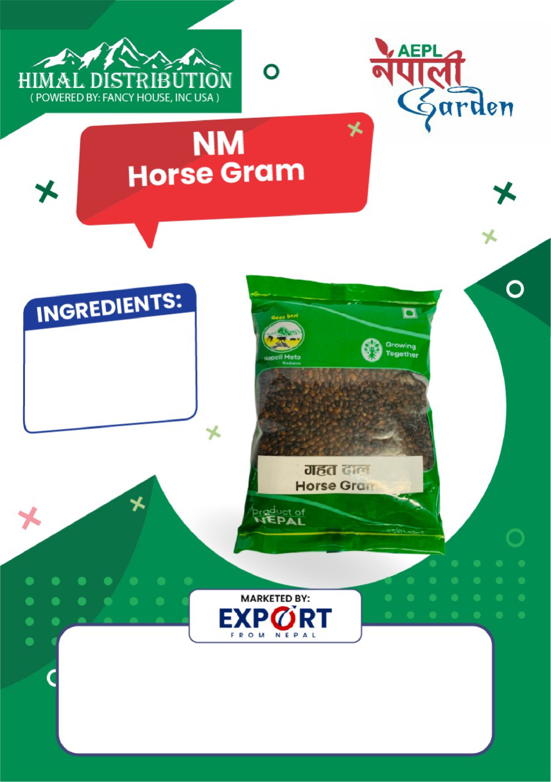 NM Horse Gram  -Gahat Seeds (40 Packets)