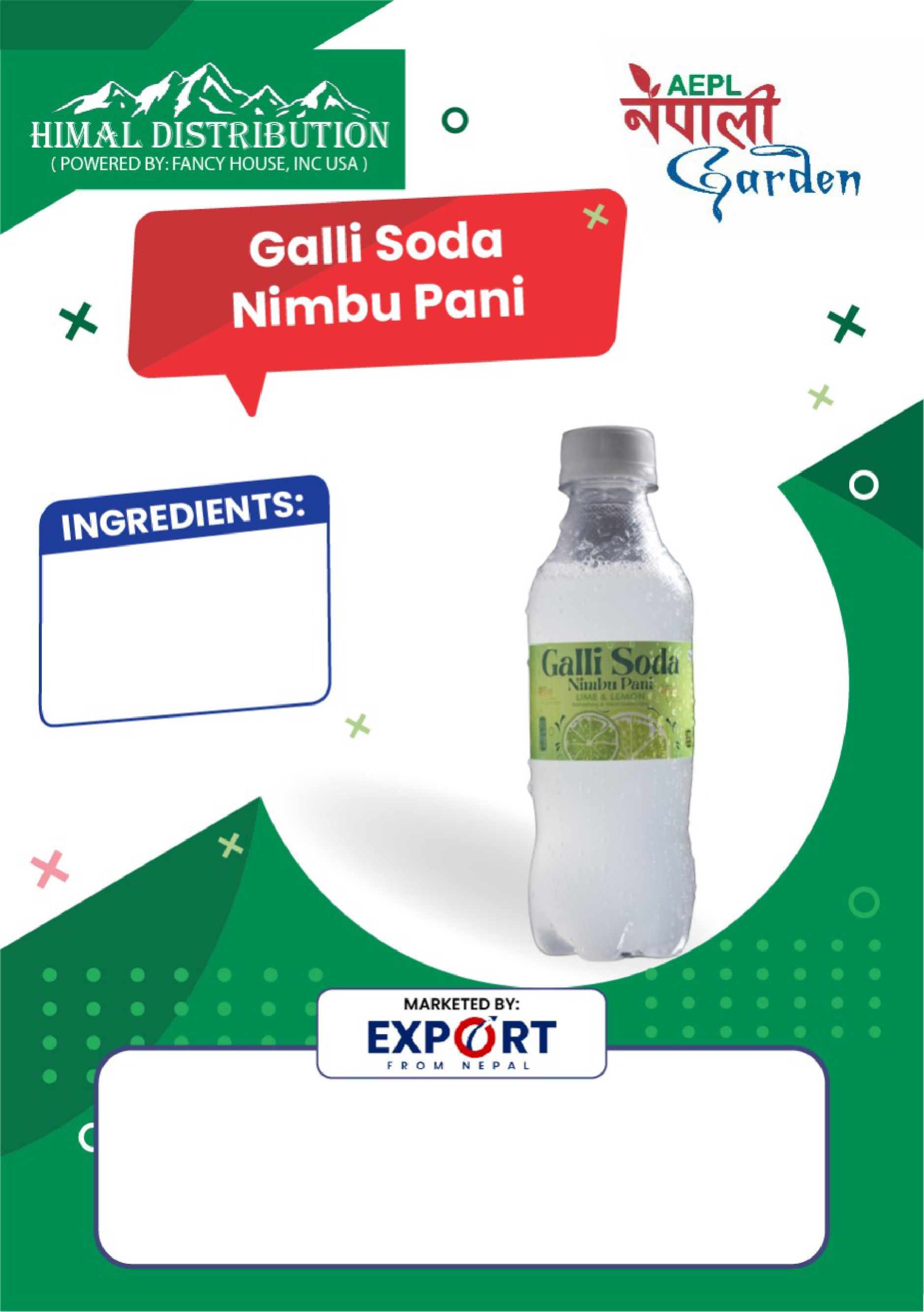 Galli Soda  - Nibu Pani (24 Bottles)