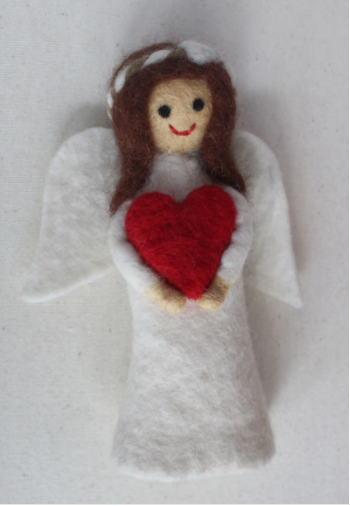 Felt Angel Doll with Heart
