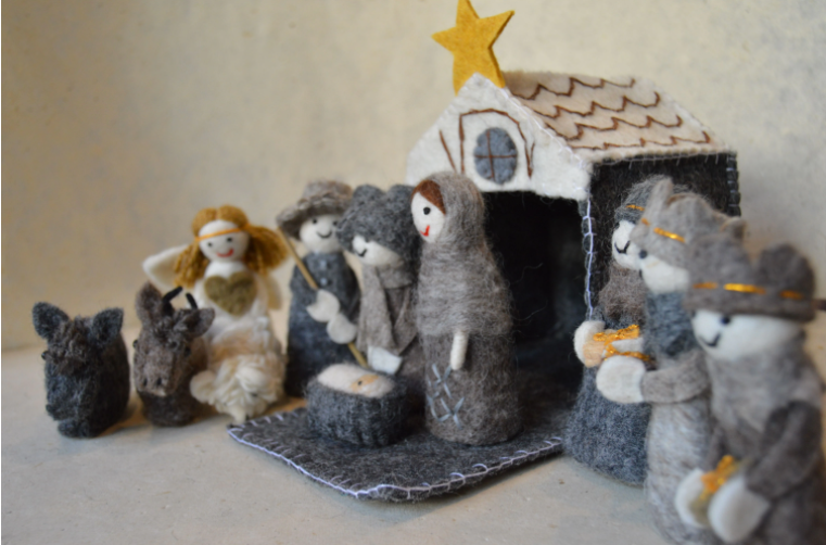 Felt Nativity Toy Set for Decoration