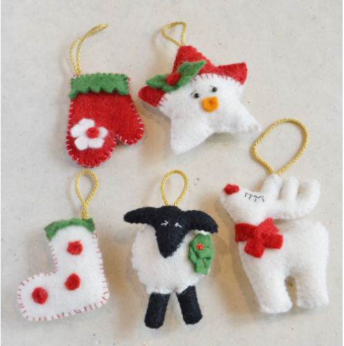 Felt Ornament Set for Decoration