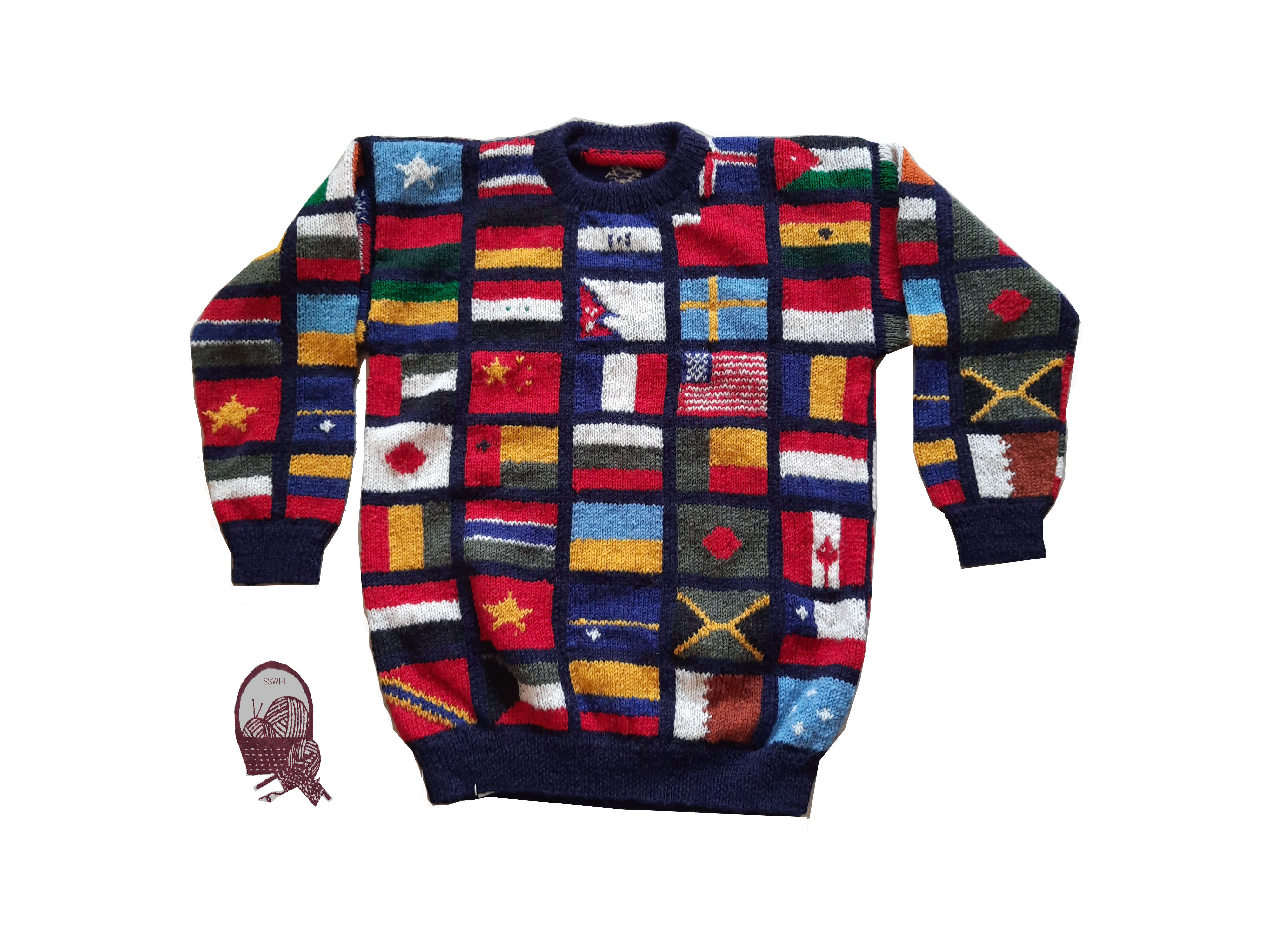 flags woolen pullover
