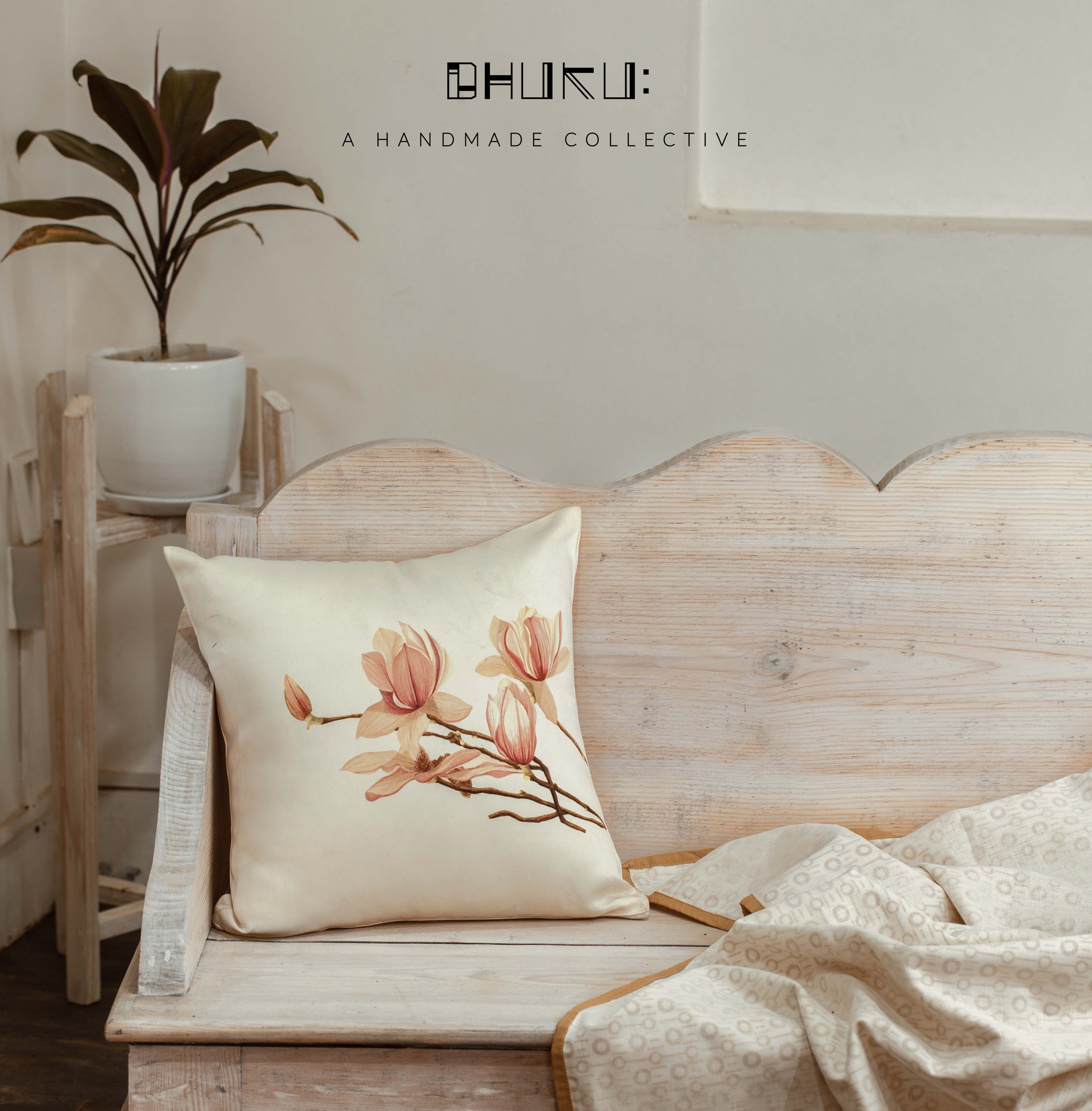 Floral Silk Cushions