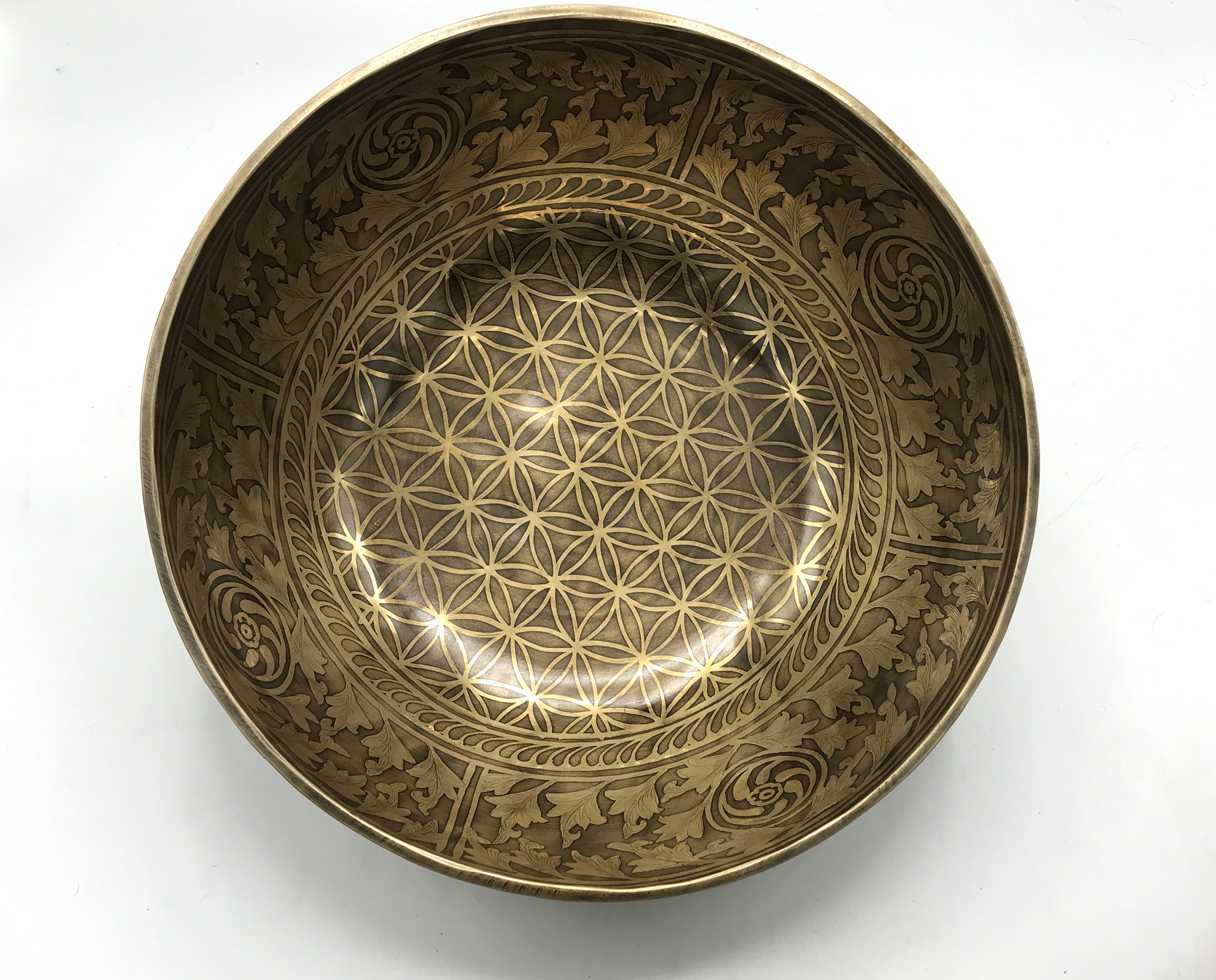 10 Inched Flower of Life Design Singing Bowl