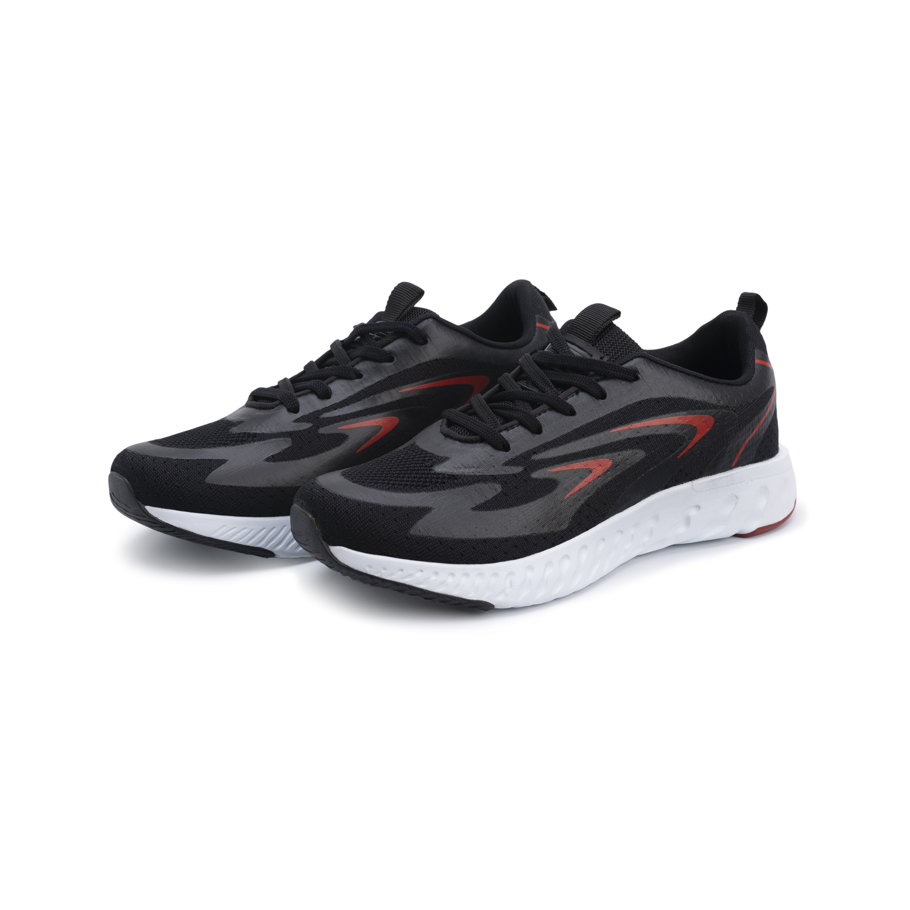 G10 G1904 Black and Red Goldstar Shoes For Men