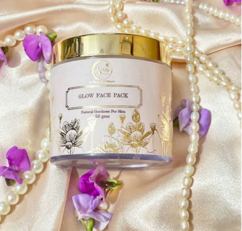 Avani Glow Face Pack 100% Natural For Instant Glow with Multani Mitti (Fuller earth) , Turmeric extract (50 grams) 