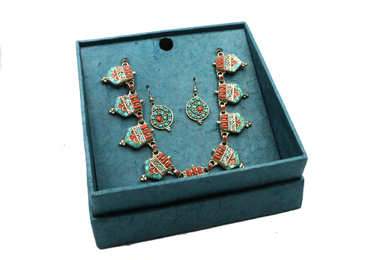 Soft and Durable Handmade Nepali Lokta Paper Jewelry Box