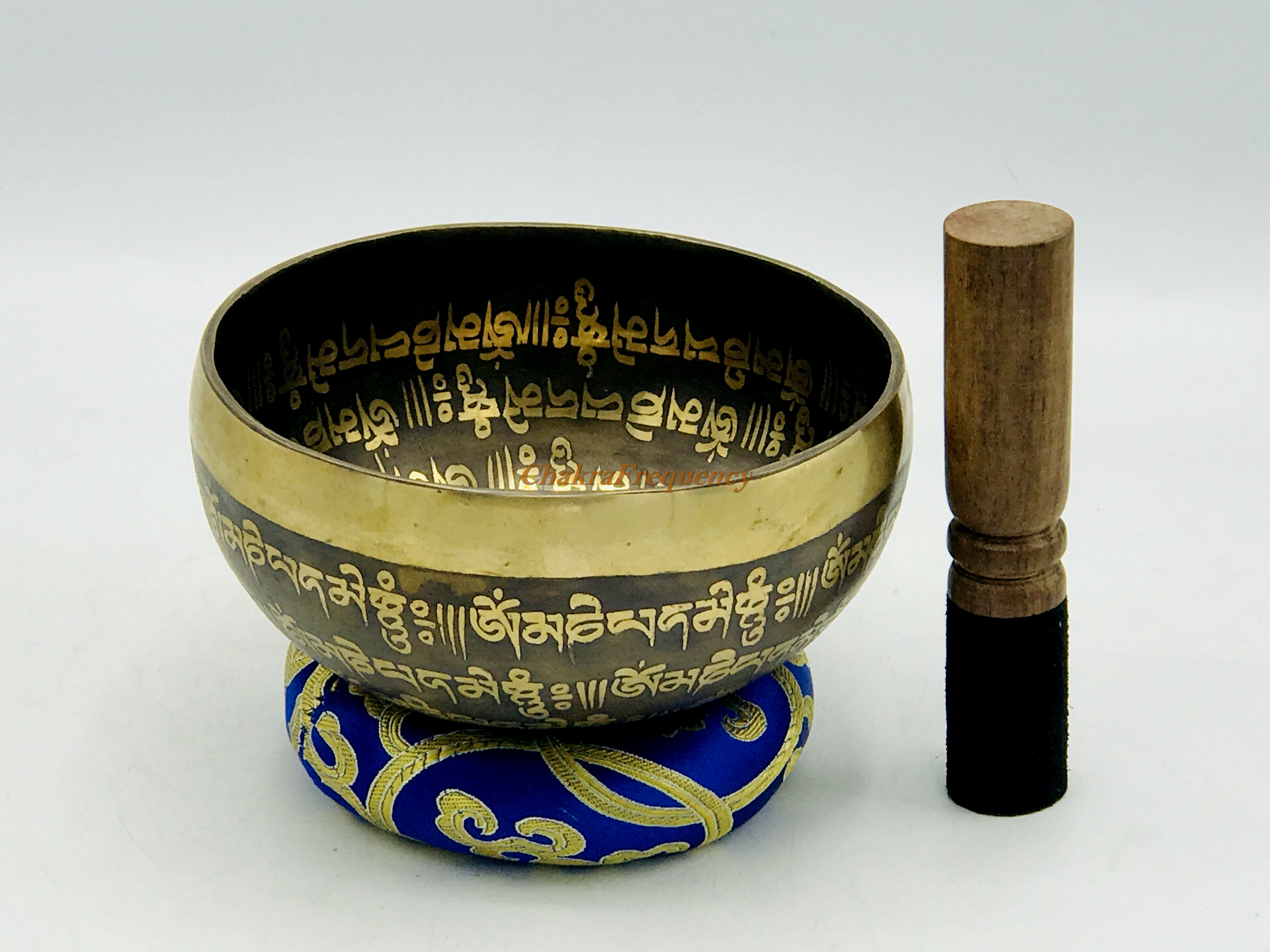 7 Inched Full Mantra Etched Tibetan Singing Bowl