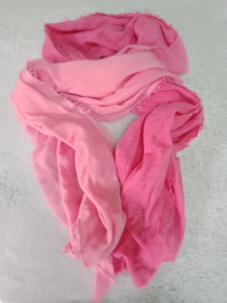 Felted cashmere shawl