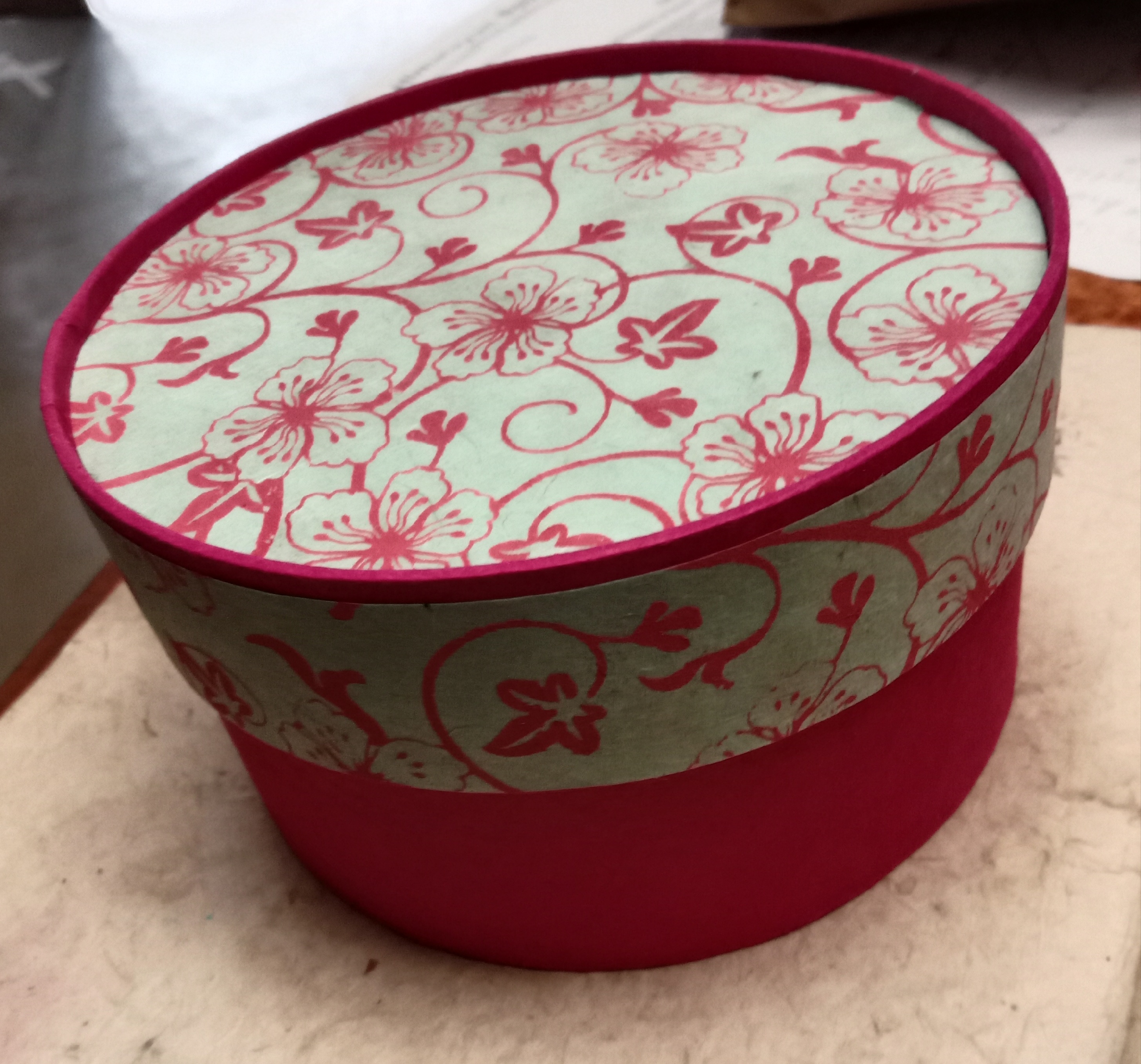 Handmade Eco-Friendly Soft & Durable Nepali Lokta Paper Round Gift Box